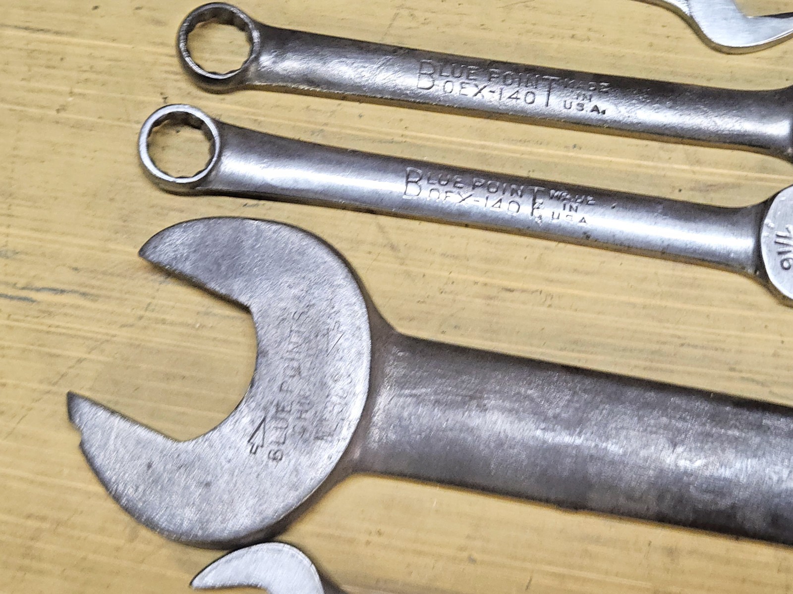 VINTAGE BLUE-POINT 16PC SAE OPEN END/COMBINATION WRENCH SET