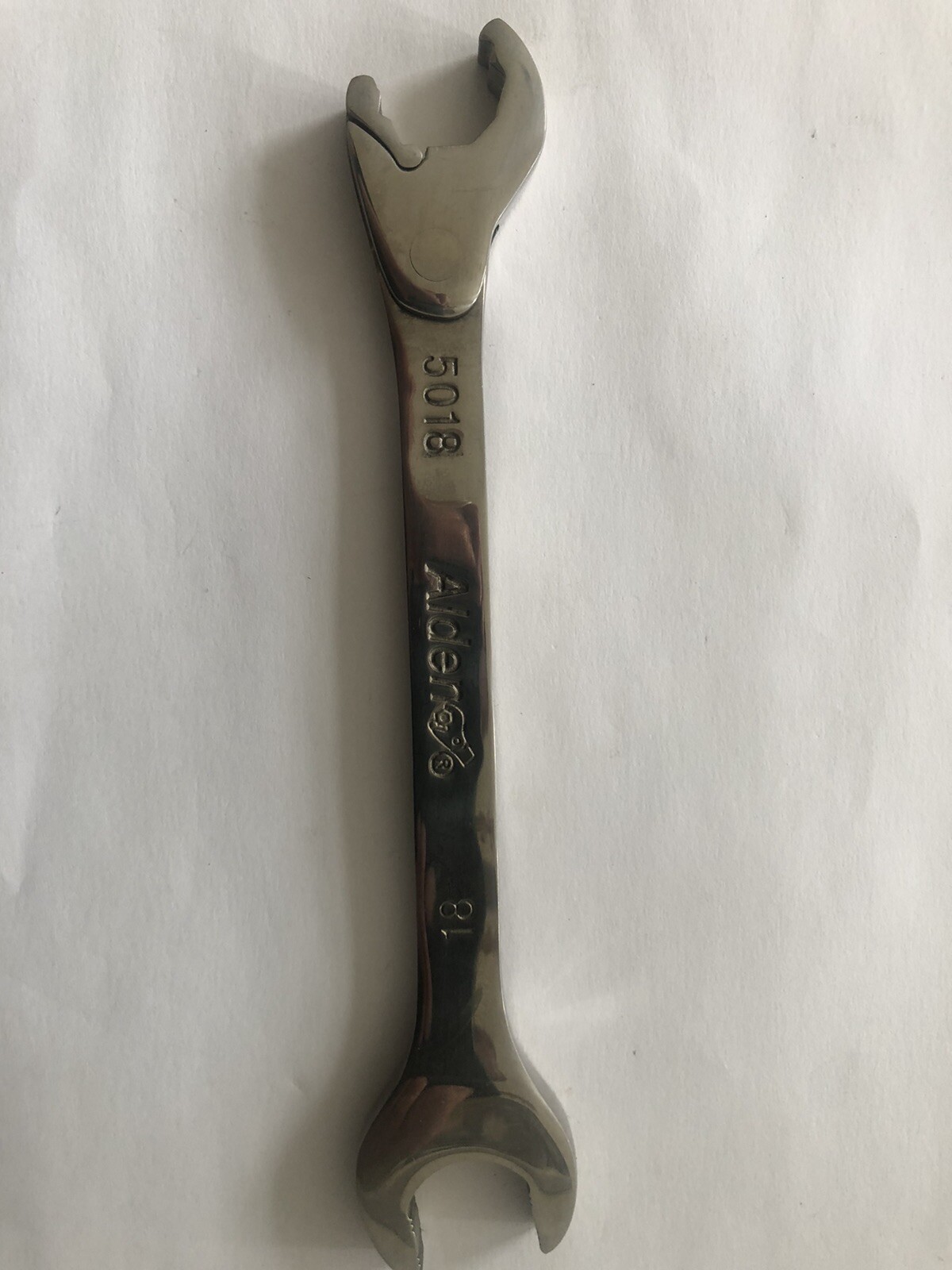 Alden Wrench 18mm Open End Ratchet Spanner