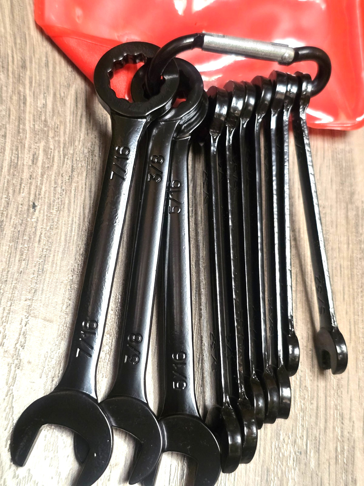 Pro Tools 10pc SAE Midget / Mini Combination Black Wrench Set 5/32″ to 7/16″