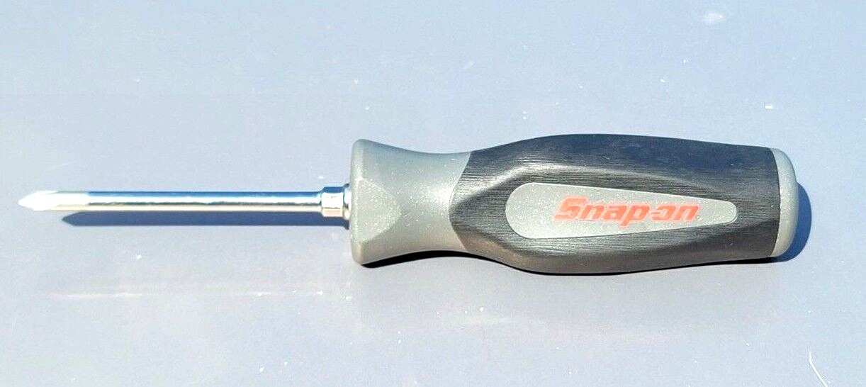Snap-On #1 Phillips 100 anniversary Soft Grip Metal Grey Screwdriver SGDP31IRB