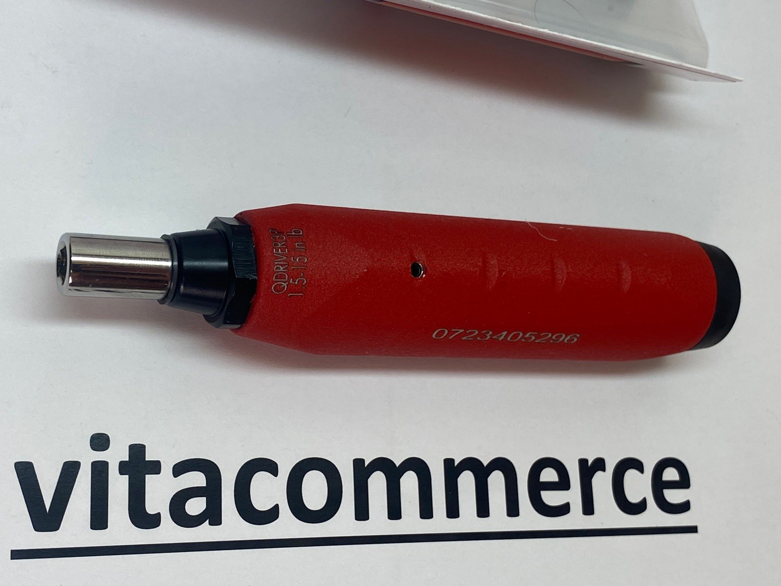 NEW Snap On QDRIVER3P 1/4″ Hex Preset Torque Wrench 1.5-15 in-lb Screwdriver Bit
