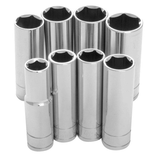 Performance Tool 1/2″ Drive SAE Deep Socket Set 8 Pieces