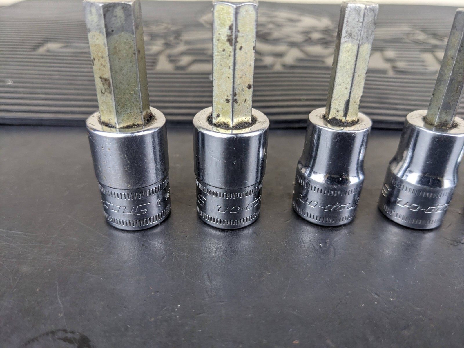 #ba751 Snap On 3/8″ Drive Metric Hex Bit Socket Set – 4-7, 9, 10mm 207EFAMY