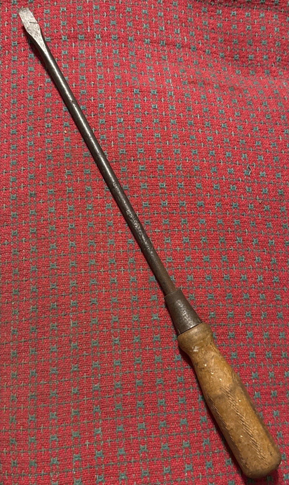 Vintage Crescent Tool Large Slotted Screwdriver 12” Wood Handle #K312 USA 🇺🇸