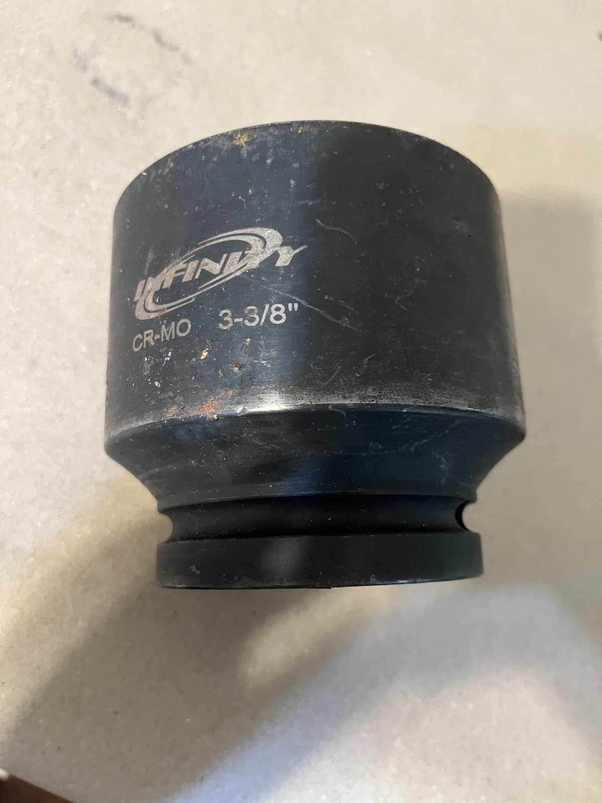 Jumbo 3-3/8″ SAE 1″ Dr. Deep Impact Socket 6 Pts Cr-MO for Truck Lug Nut