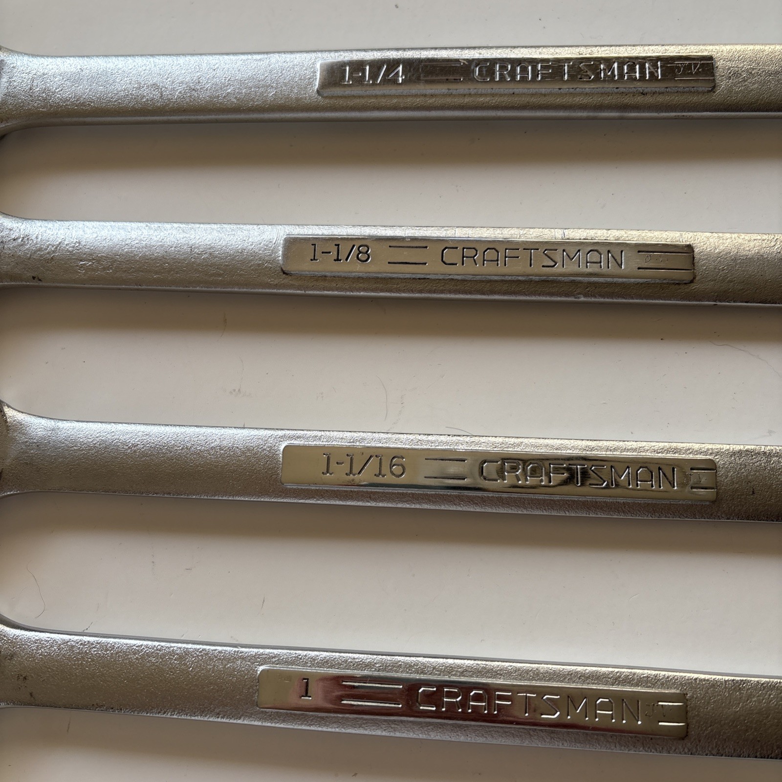 Craftsman SAE Combination Wrenches USA 12pt, 1″, 1-1/16, 1-1/18, 1-1/4 -V-SERIES