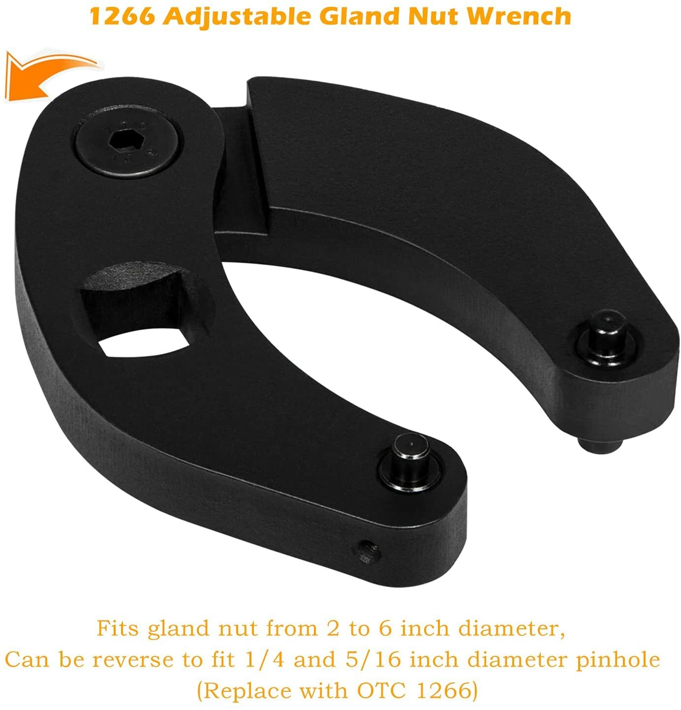 Adjustable Gland Nut Wrench 1266 +7463 Spanner Tool Set for Hydraulic Cylinder