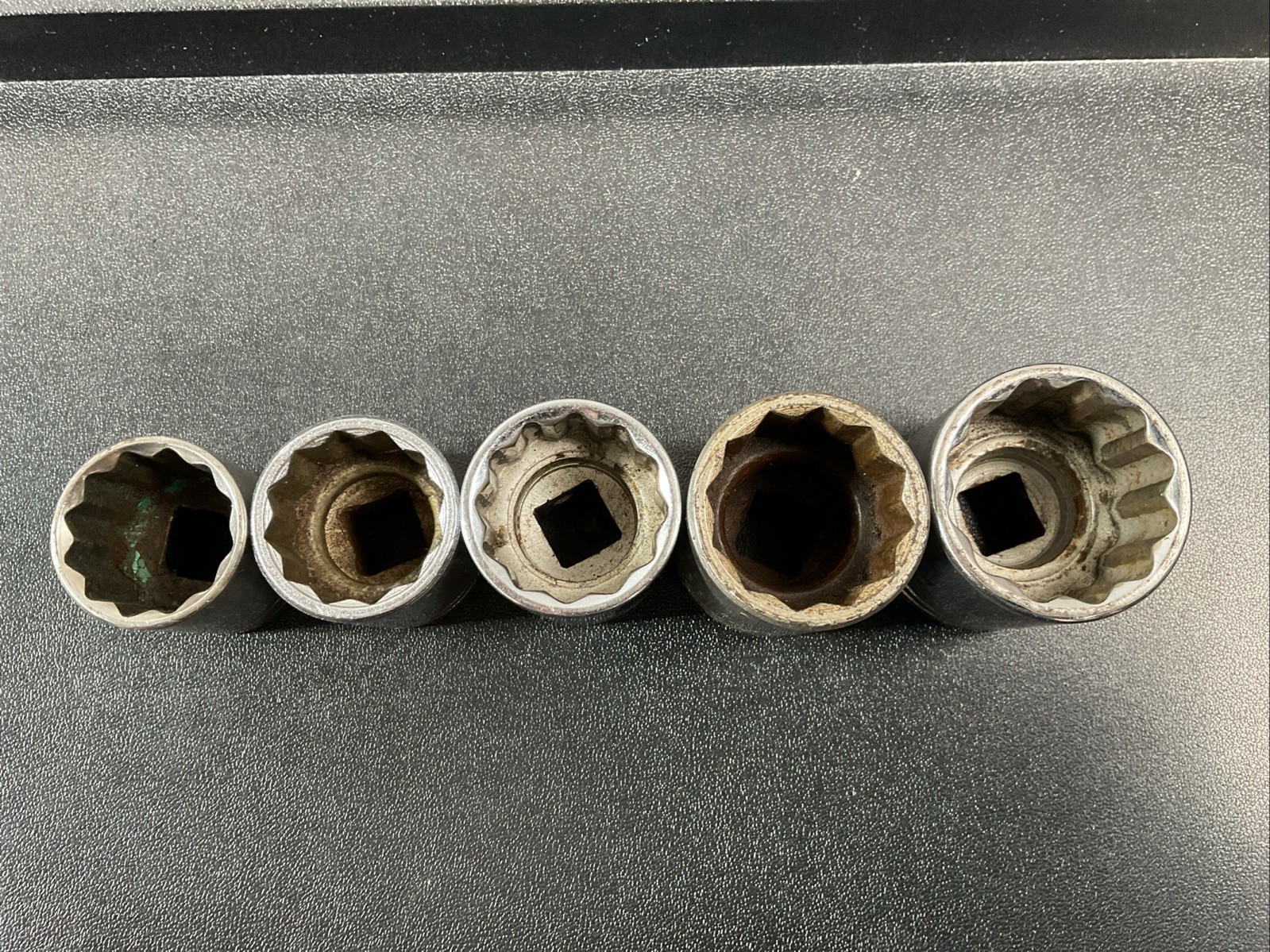 5pc PROTO 1/2″ Dr STD 12pt Socket Set 15/16in. – 1 1/4in. NO 1 3/16in.5430 5440