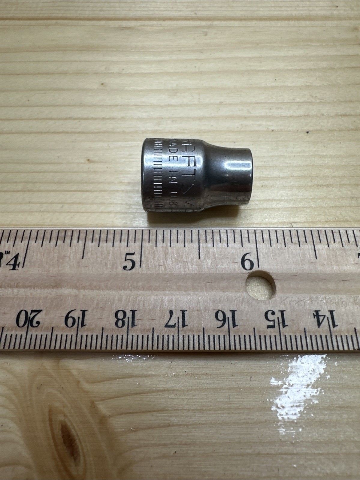 Vintage Craftsman 3/8″ Drive 9mm 6 Pt Shallow Socket G1 43541 USA