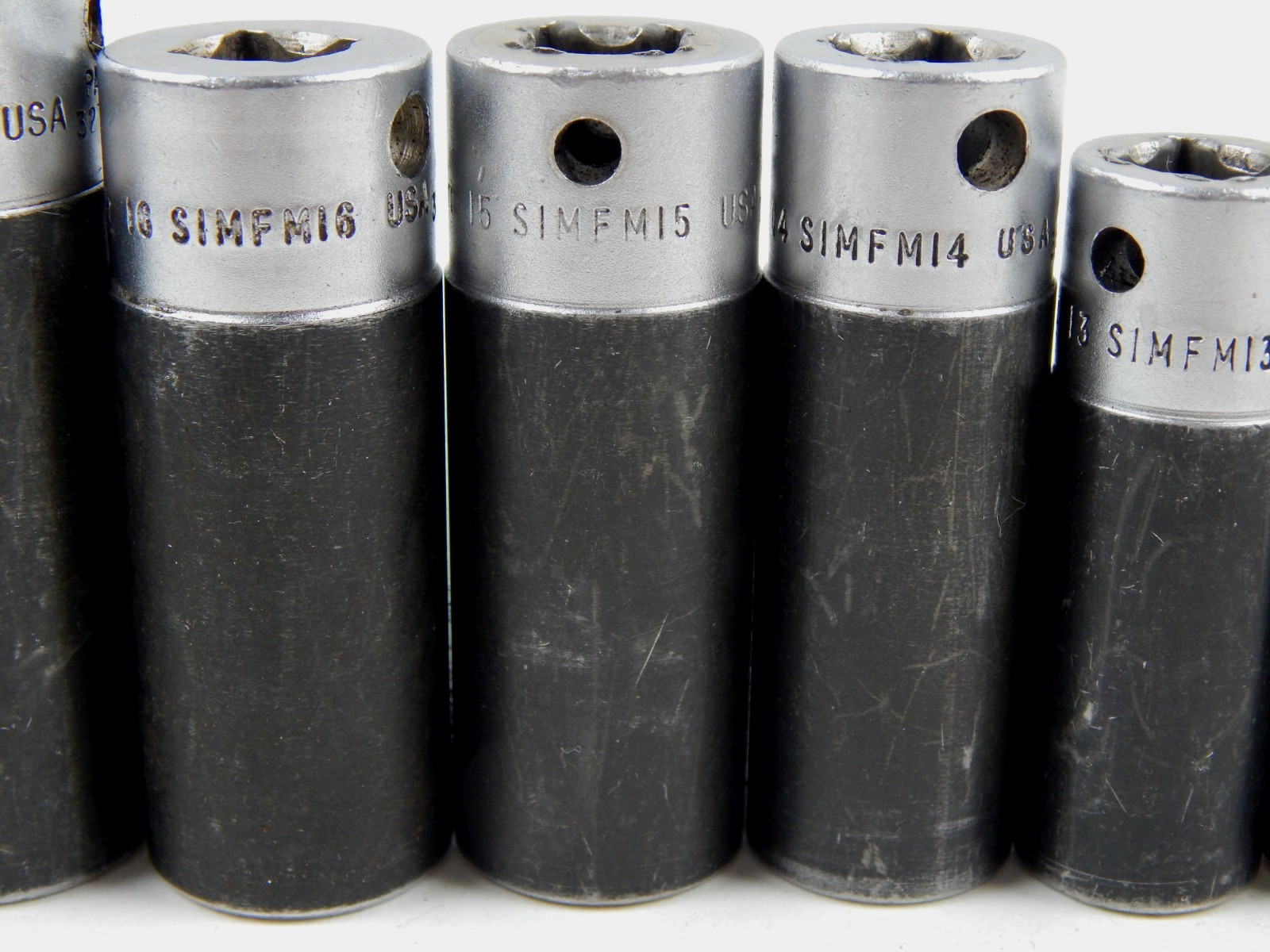 Snap-on SIMFM 3/8” Drive 9mm-19mm Metric Deep Impact Socket Set 11pc 6pt USA