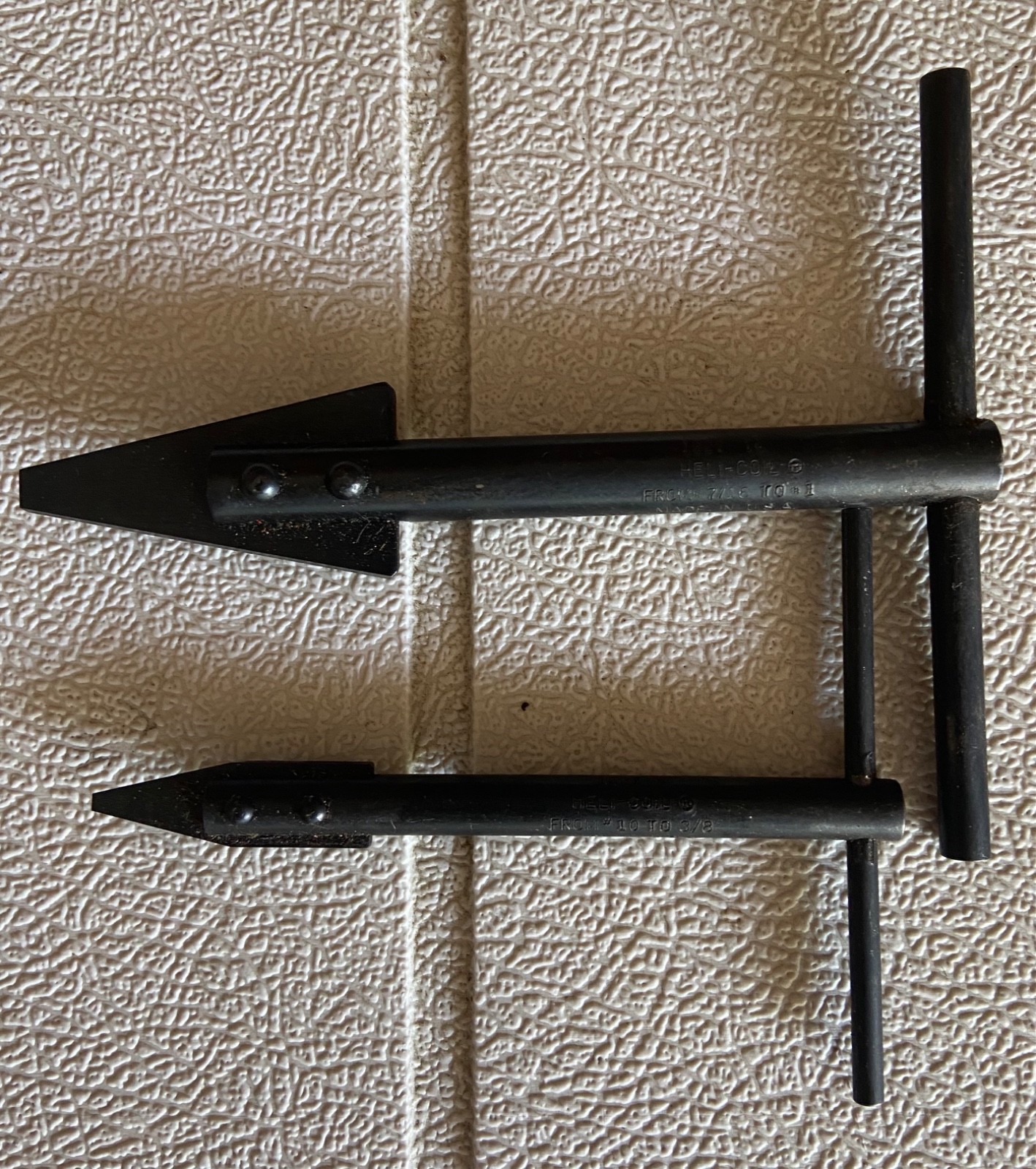Heli Coil Thread Insert Extracting tool #10 to 3/8″ and 7/16″ to #1 NEW
