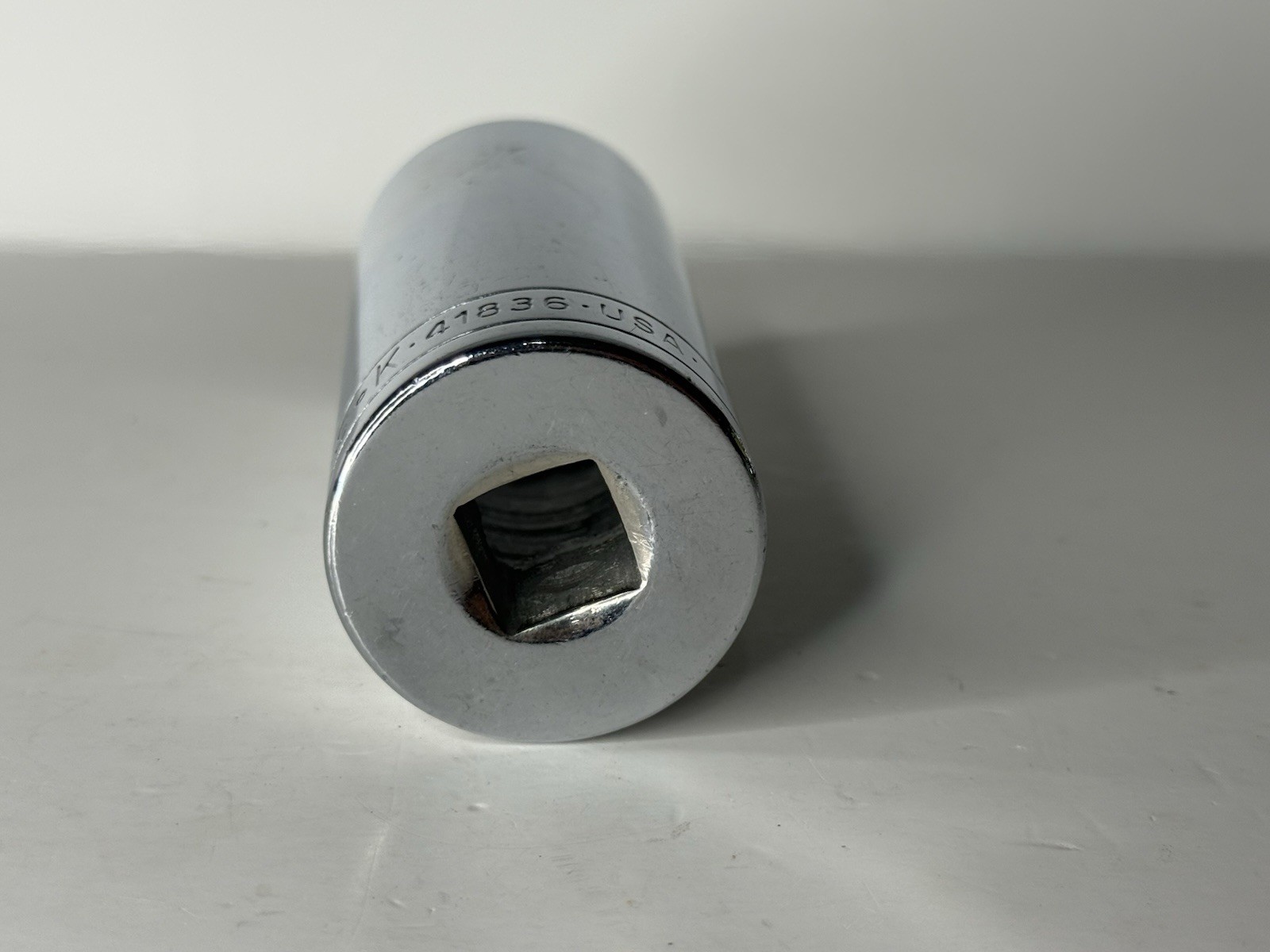 SK Tools 41836 1/2″ Drive 1-1/8″ 6pt Deep Fractional Chrome Socket USA