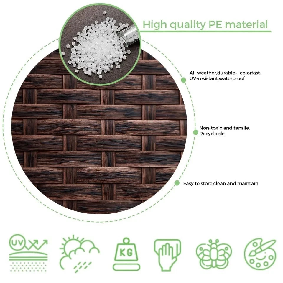 Laphivieh Wicker Repair Kit, Mottled Dark Brown, 0.55 Lbs, Brown