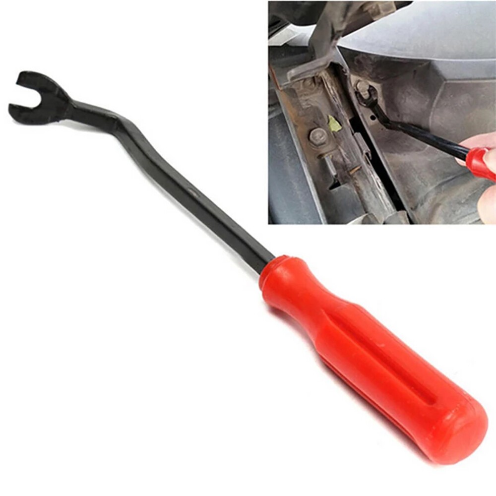 3PC Red Auto Clip Pliers Set Fastener Remover Car Trim Rivet Removal Pry Tool US