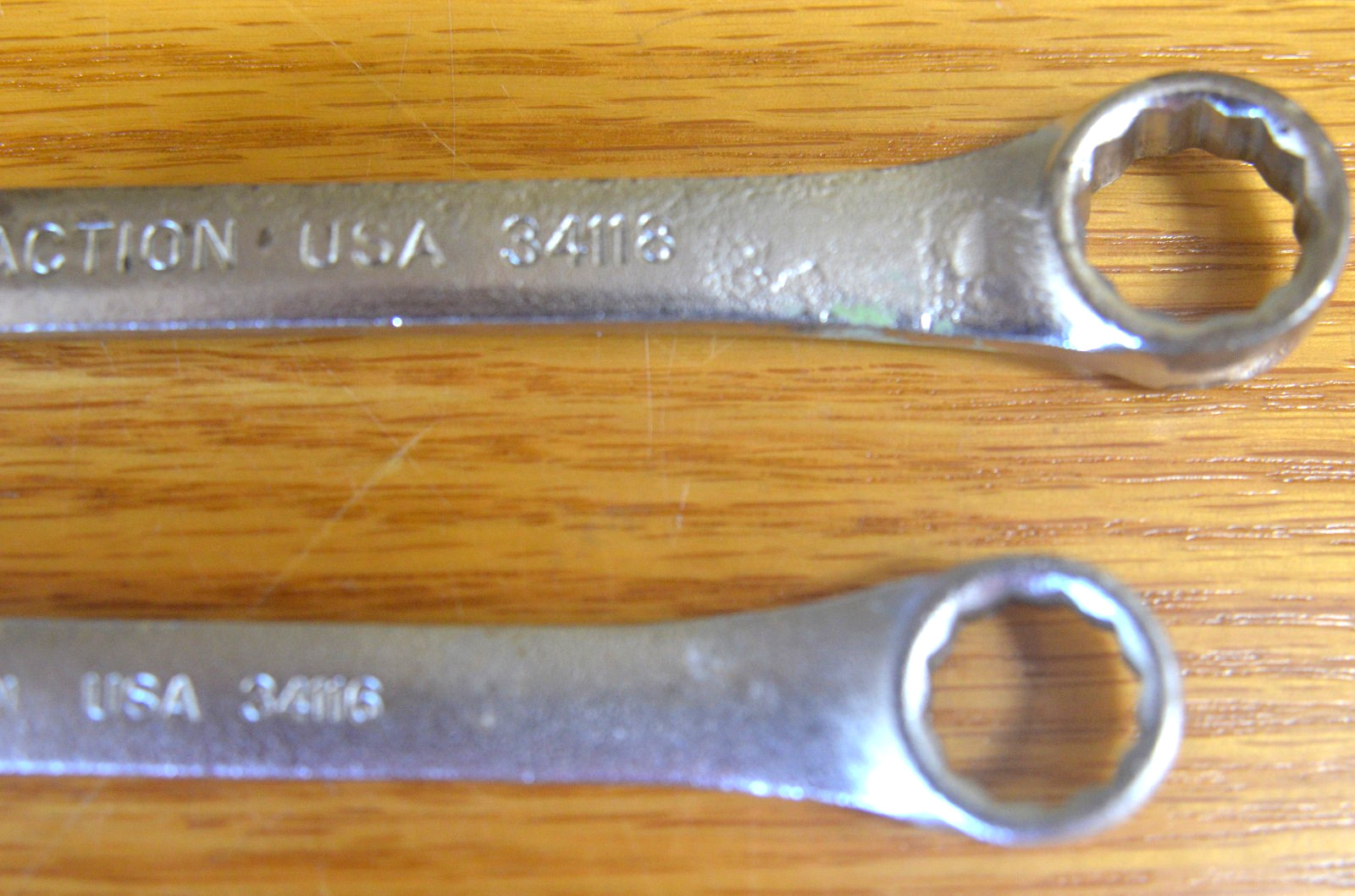 Two Action Combination 12 Point Chrome Wrenchs 9/16 & 1/2 (1-C)