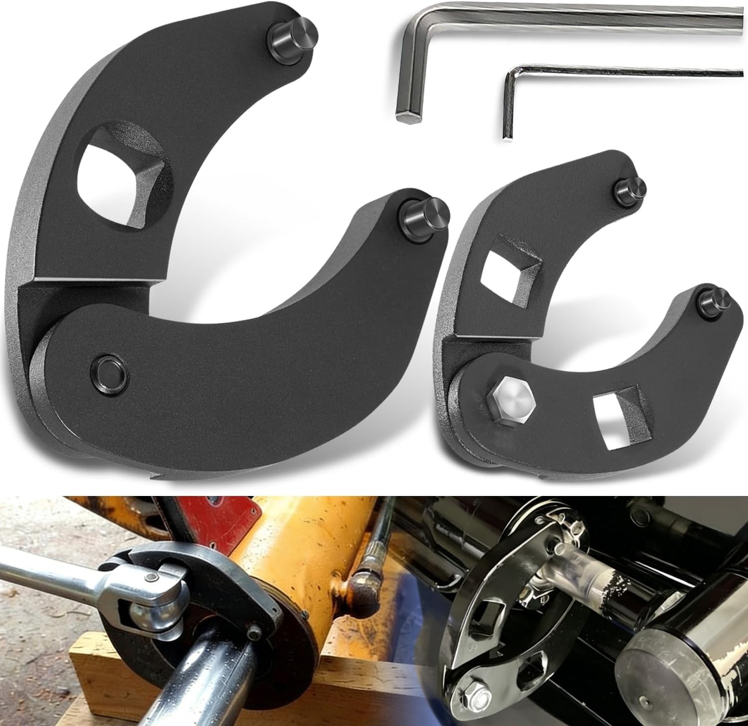 1266 Adjustable Gland Nut Wrench +7463 Spanner Tool Set for Hydraulic Cylinders