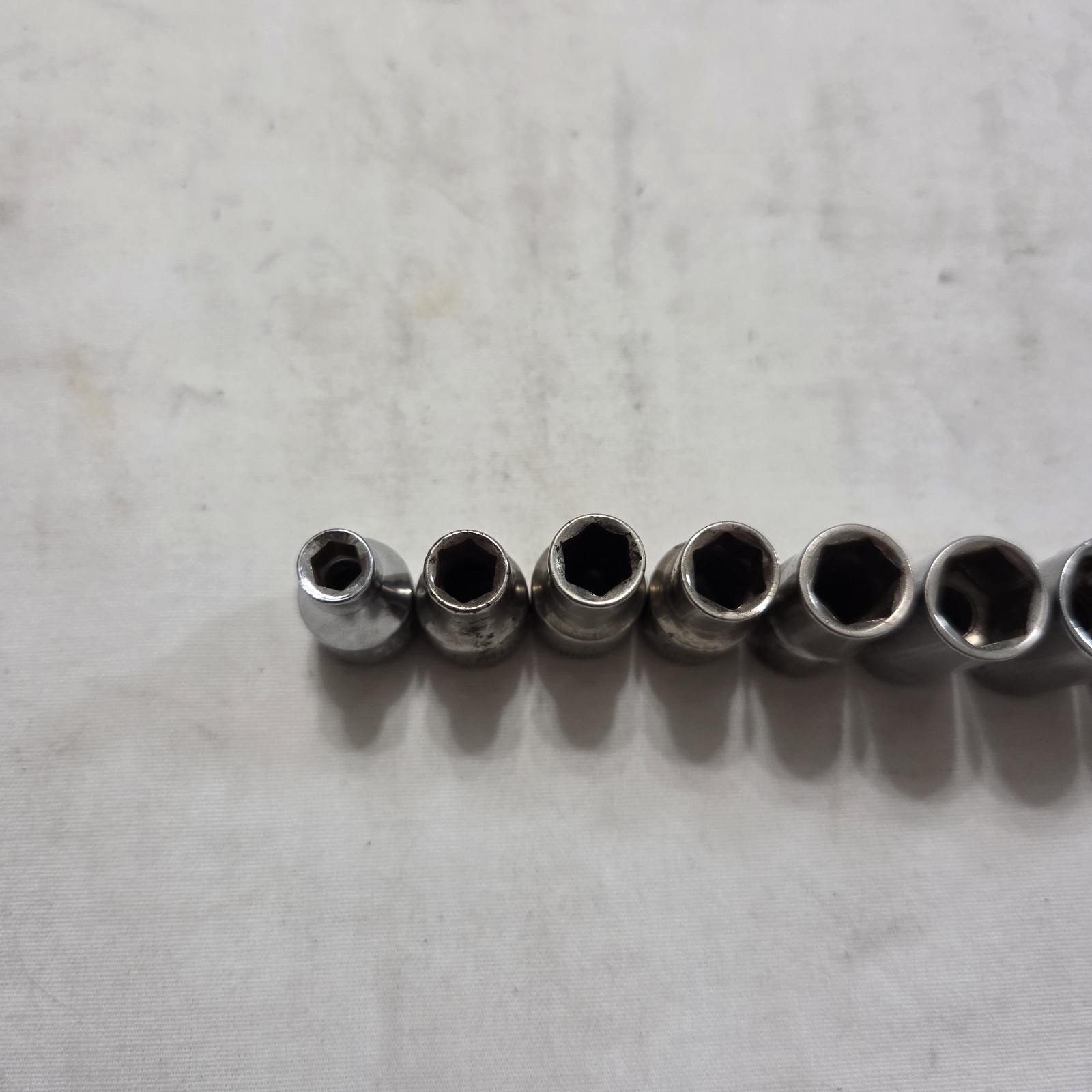 Craftsman 11pc Metric 4mm-14mm 6Pt Shallow Socket Set 1/4″ Dr G,G1,G2 Series USA