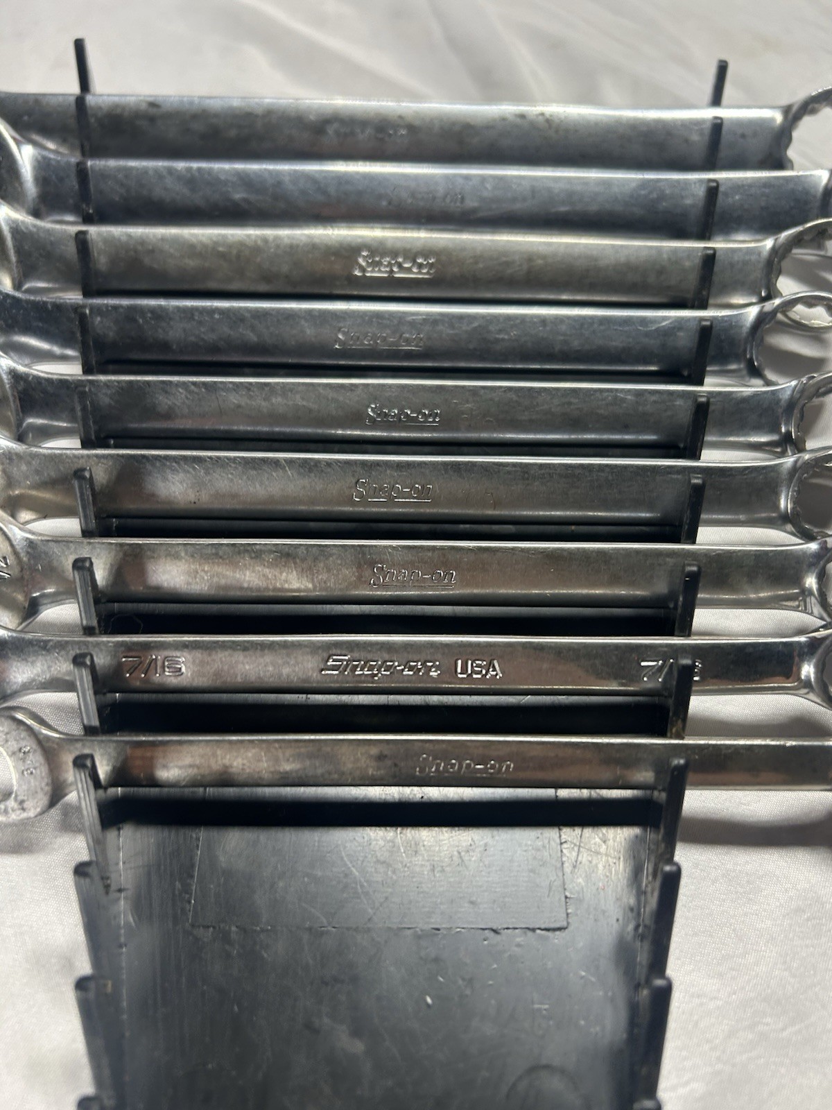 Snap-On OEX711B – 9 Pc – 12pt SAE Flank Drive Wrench Set 3/8″ to 15/16”