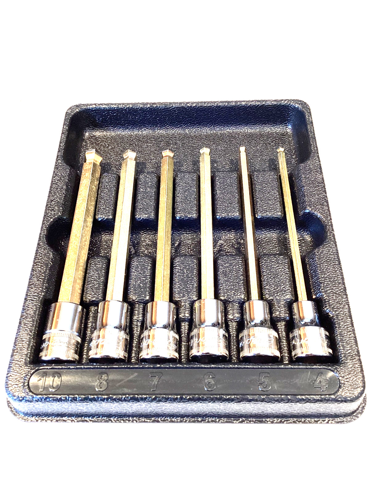 Snap On NEW 6 Piece 3/8”Dr Metric Long Ball Hex Bit Socket Set 206EFABLM SEALED