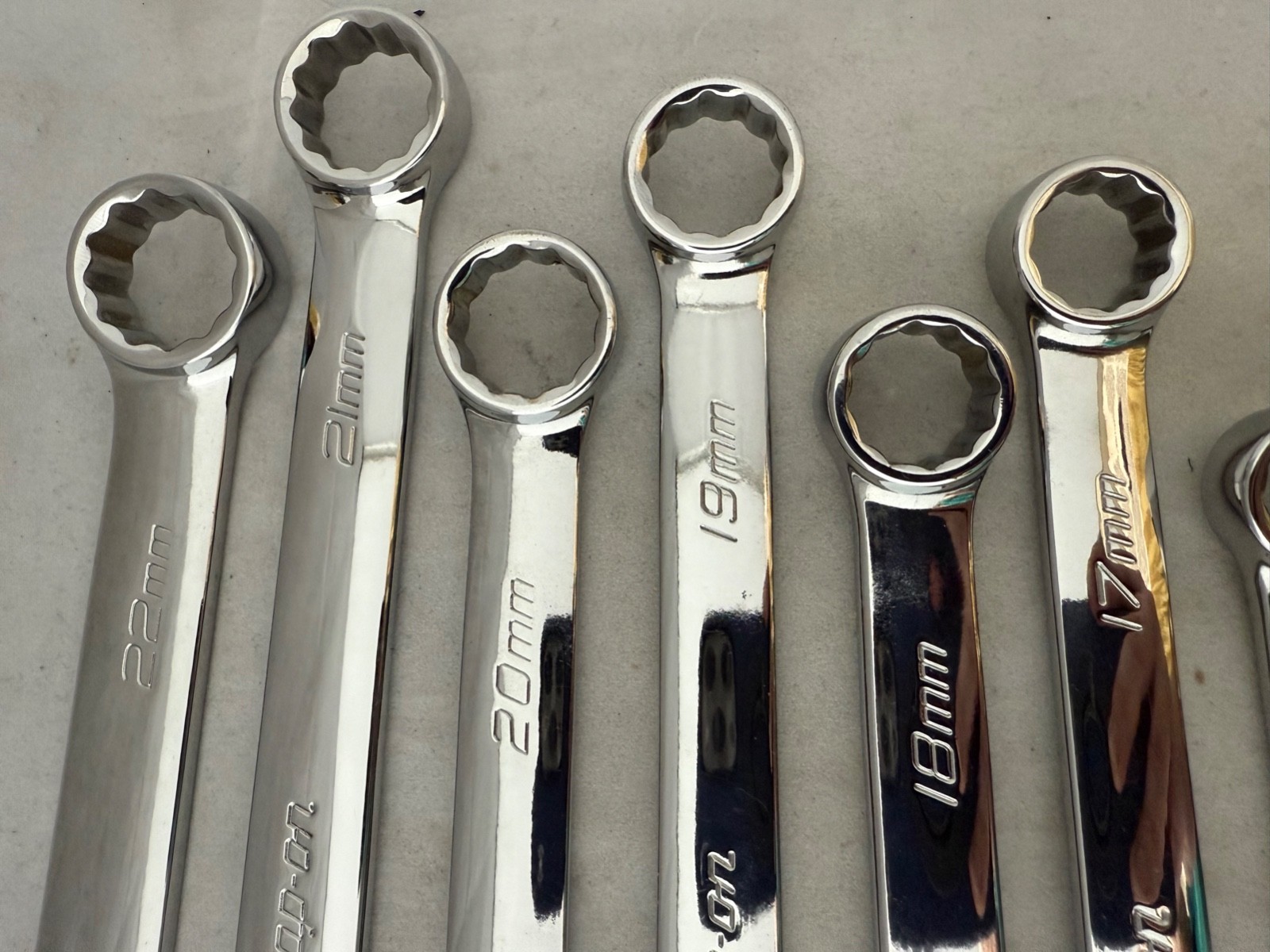 Snap on OEXM713B 13 Pc 12 Pt Metric Flex Drive Combo Wrench Set 10-22mm