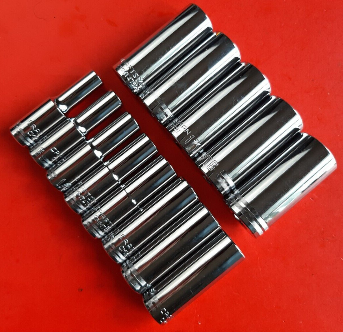 New Craftsman 13 Piece 1/2″ Drive Deep SAE 12 Point Socket Set 3/8 to 1-1/8″