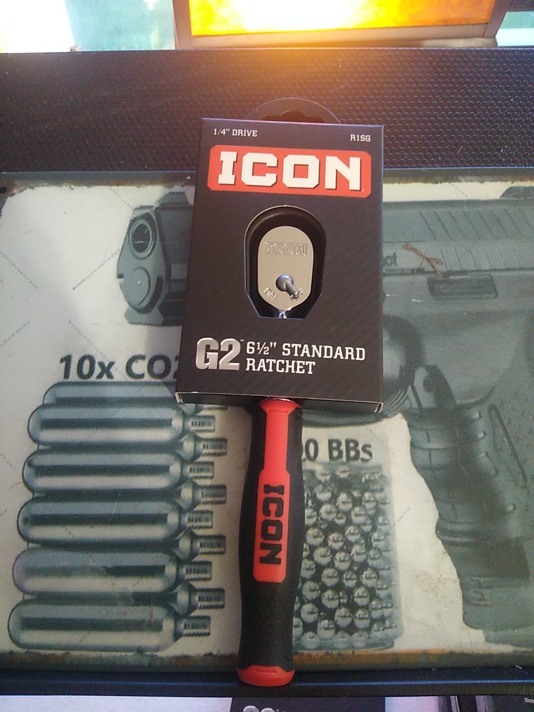 ICON 1/4 in. Drive Professional Ratchet with Comfort Grip R1SG ~ 6 1/2″ Standard