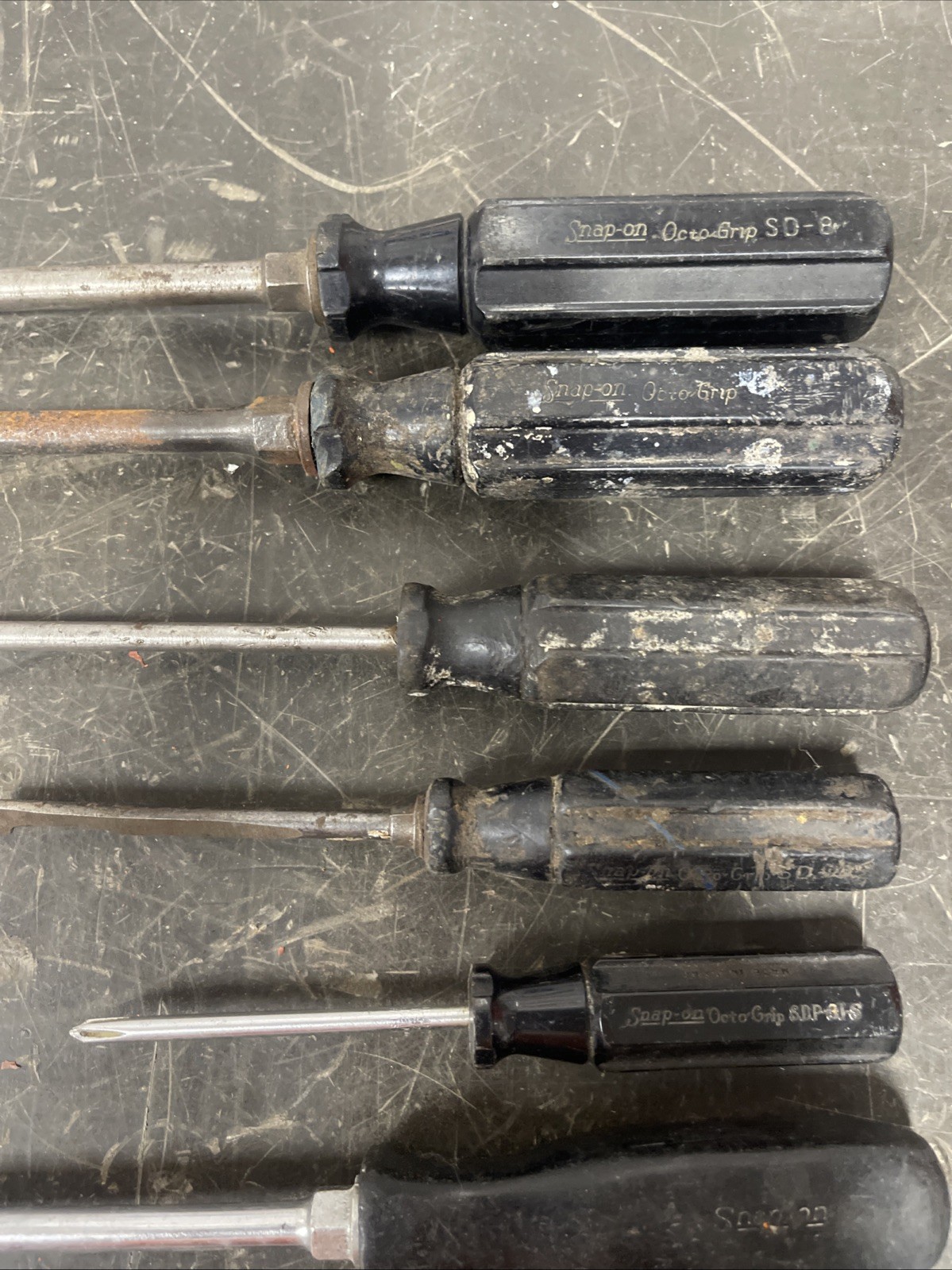 Snap-On Screwdriver Lot (12 Pieces) Stubby, Long, Octo, Square Grip, Assorted