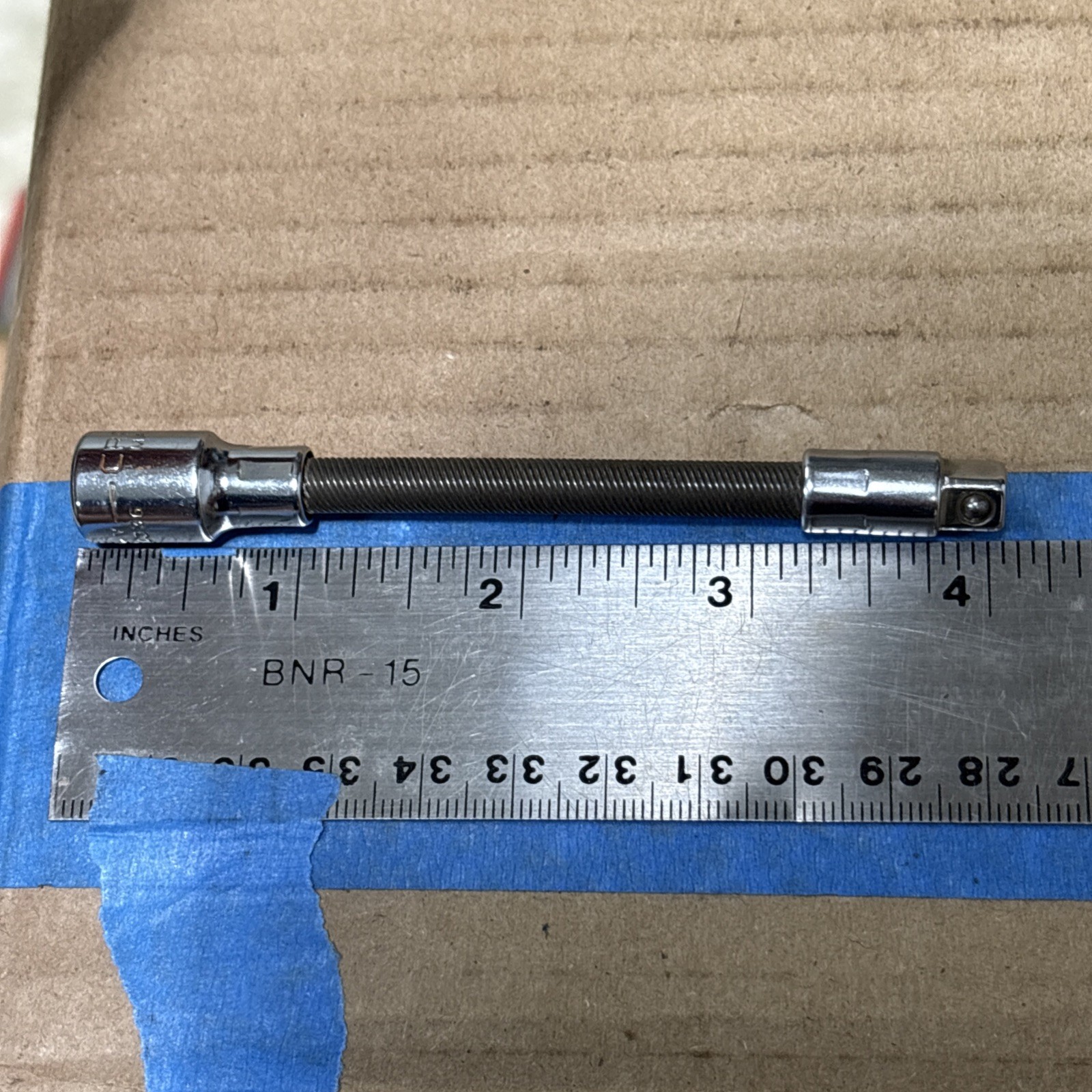 Vintage Craftsman 10pc. 6 Pt. 1/4 drive sockets 4” flex extension