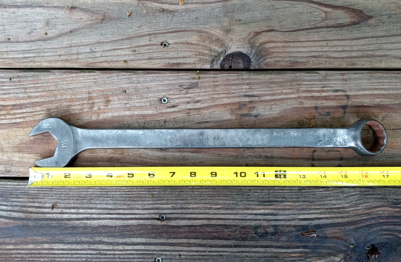 Cornwell 1-1/4” Combination Wrench CW30 Made In USA
