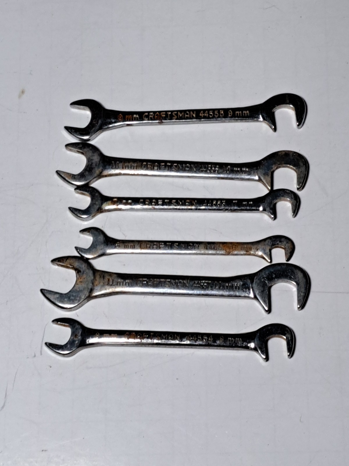Set Of 6 Craftsman Metric Ignition Wrenches 6mm-11mm 44552 – 44557