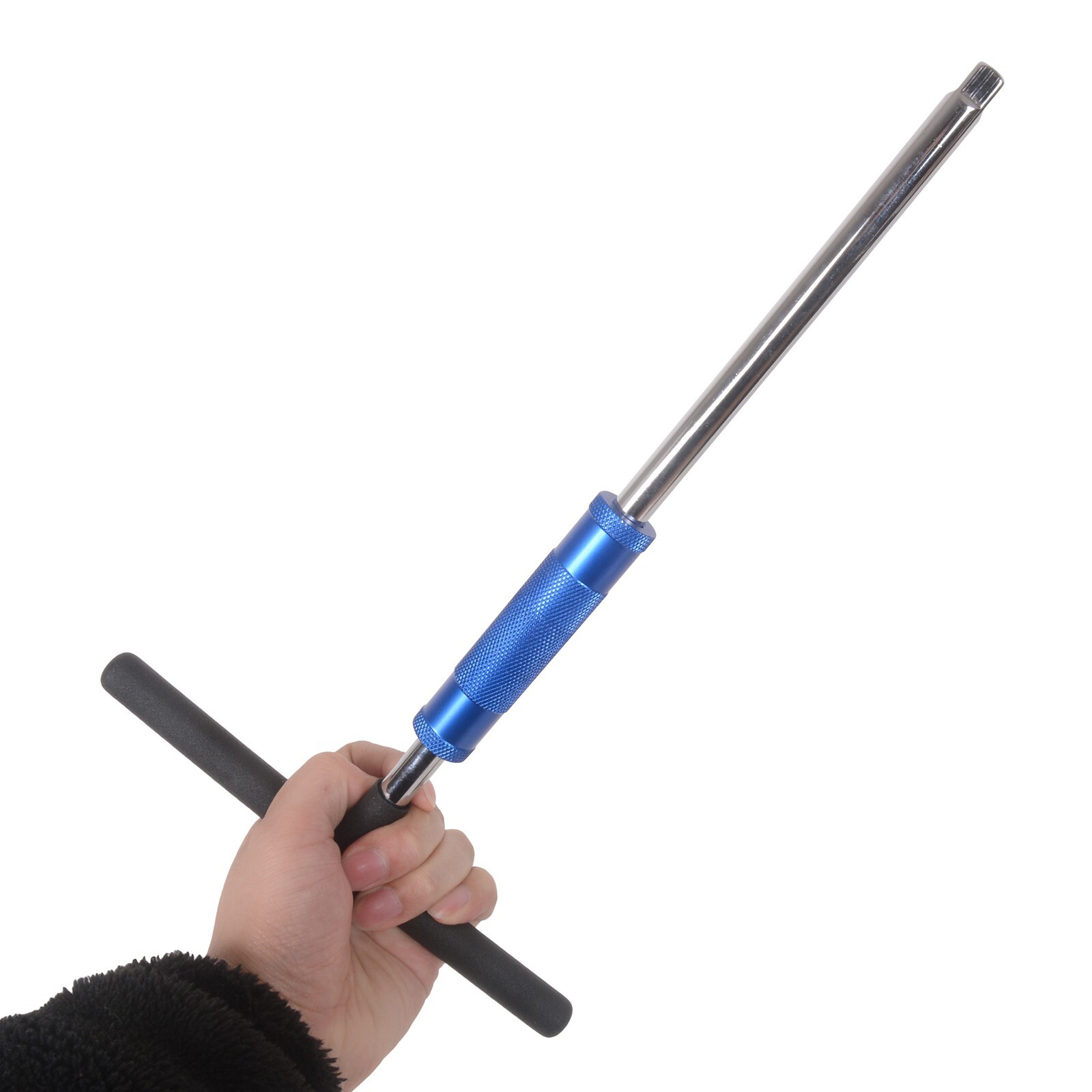 T-type Extended Leveraged 3/8-inch Drive Socket Wrench Ergonomic Plastic-Coated