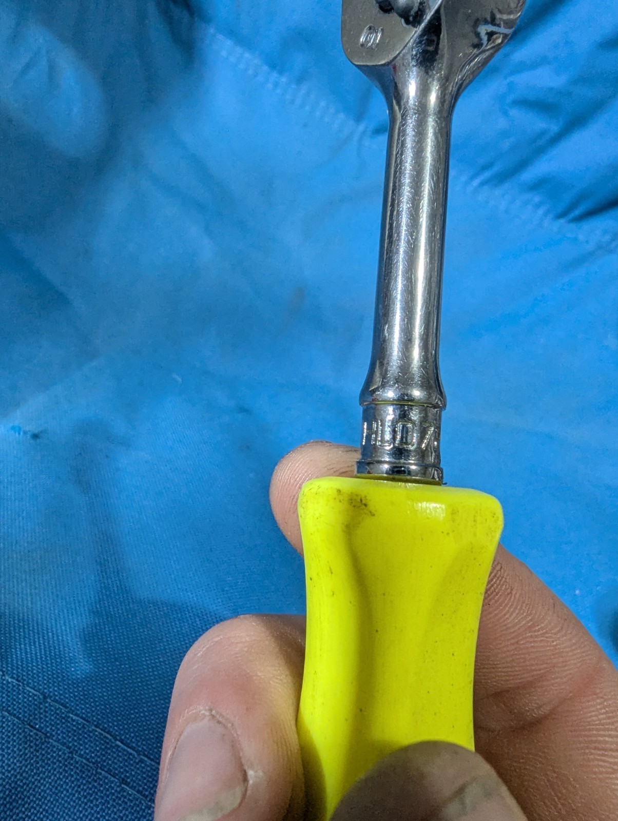 High-Visibility (Hi-Viz) Yellow Hard Grip Snap-on 1/4