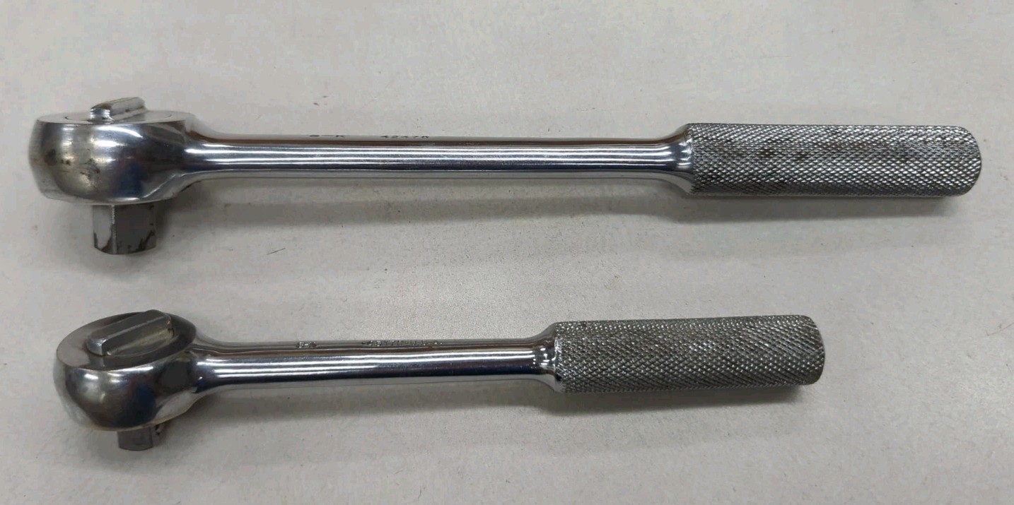 2pc Vintage S-K USA Ratchet Set 1/2″ 42470 & 3/8″ 45170