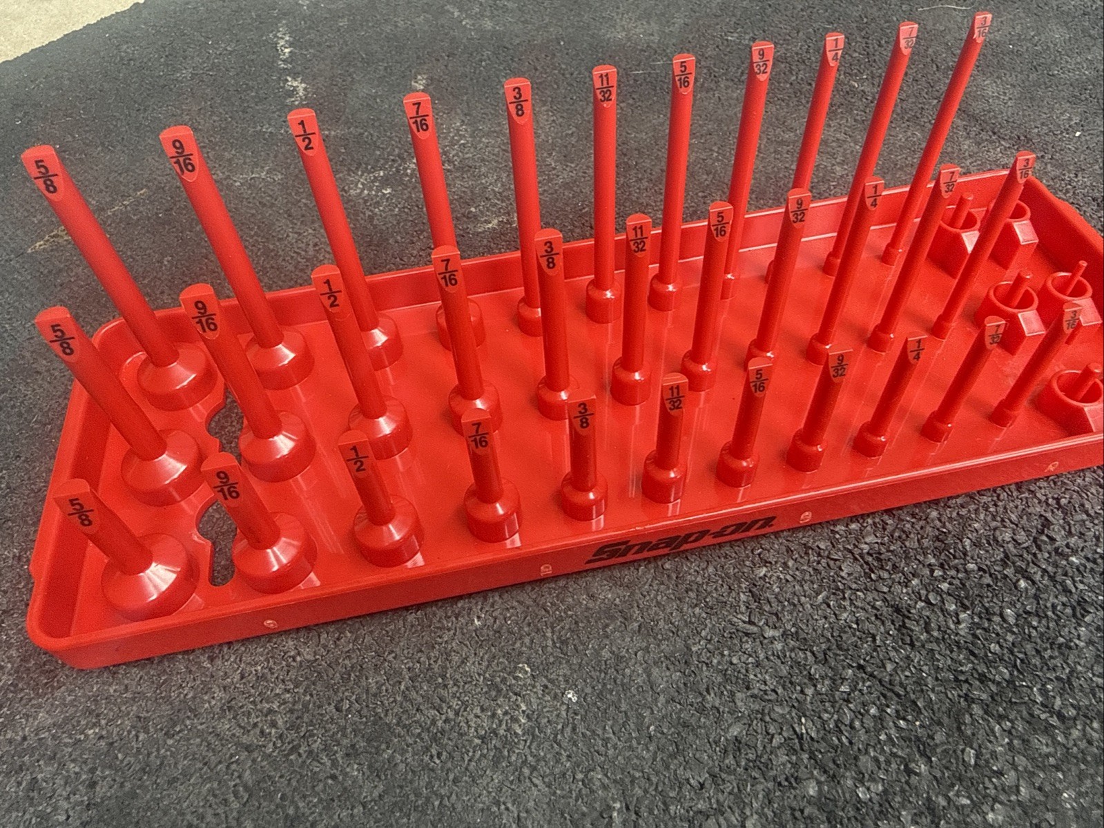 For Snap On Tools ka143frrd 1/4″ sae post 3 row socket tray red