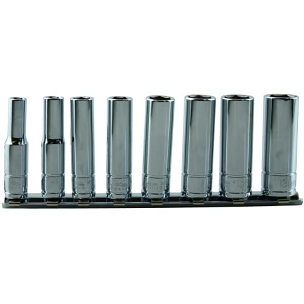 K-Tool 26200 8-pc 1/4″ Drive 6-Point Metric Deep Socket Set