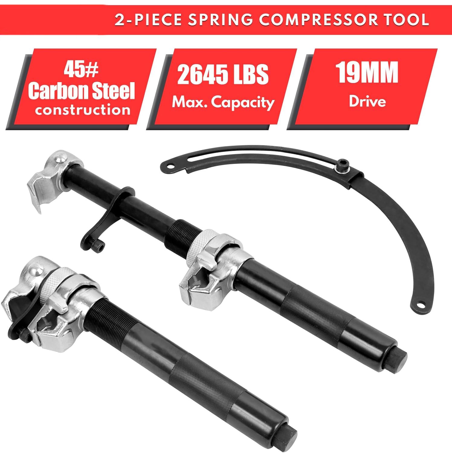 2Pcs Coil Spring Strut Compressor for Strut Shock Absorber Suspension Tool