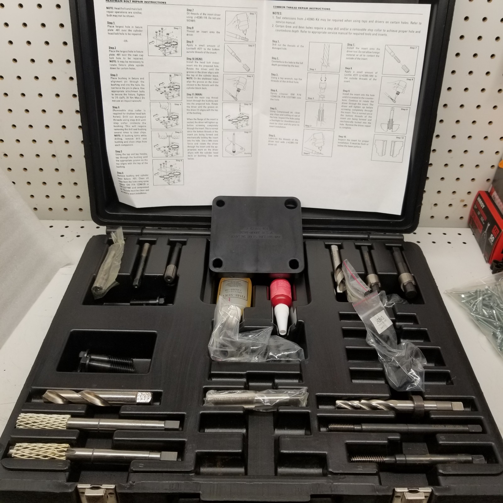 Kent Moore J-42385-400 Inline Engine Thread Repair Kit Time-Sert Tool Kit (SPX)