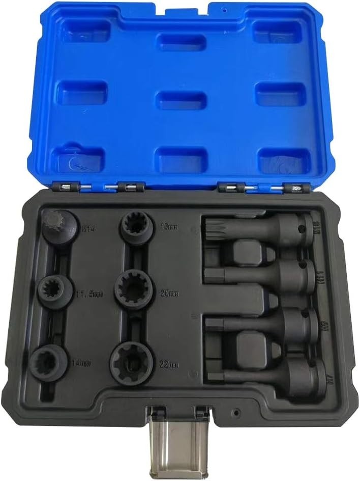 10PCS Brake Caliper Socket Set 11.5mm 20mm 22mm H7 H9 for Audi VW BMW Benz