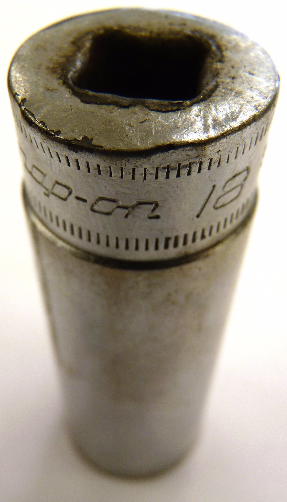 Snap-on 18mm SFSM18 SOCKET 6 point MADE IN USA Stainless Steel