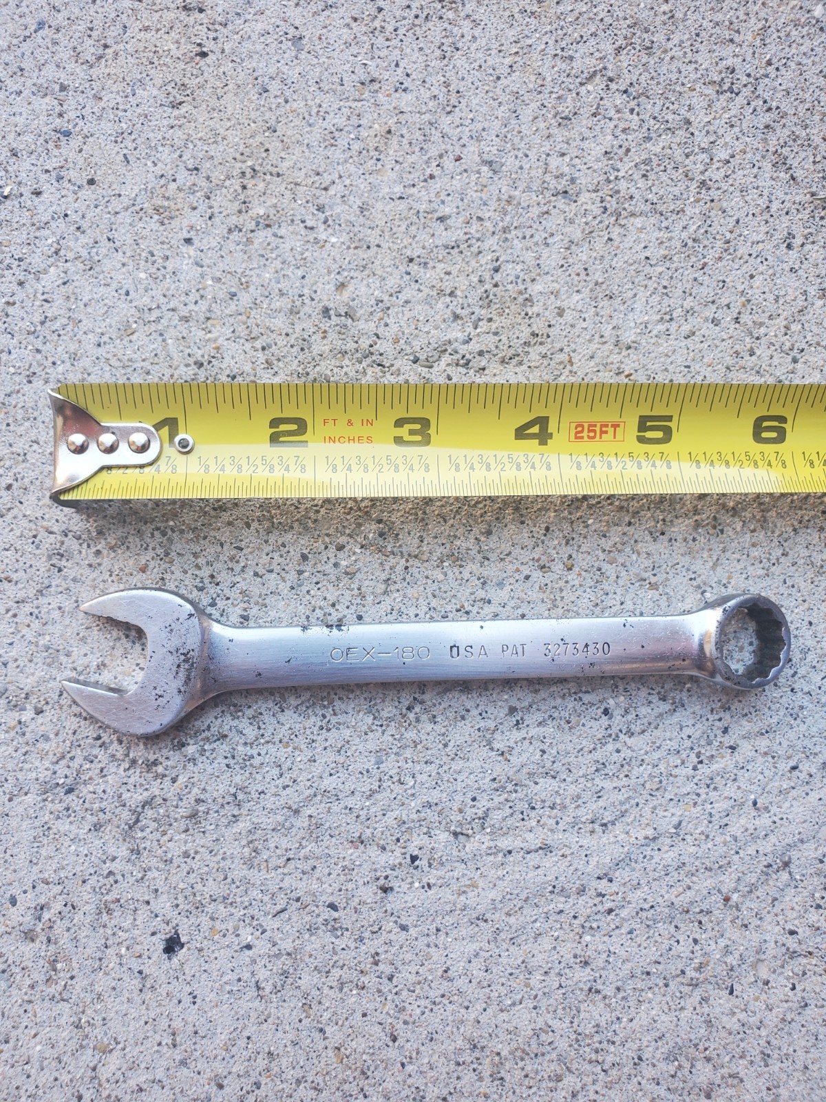 Vintage Snap-on Tools OEX180 9/16” SAE Combination Wrench – Made in USA