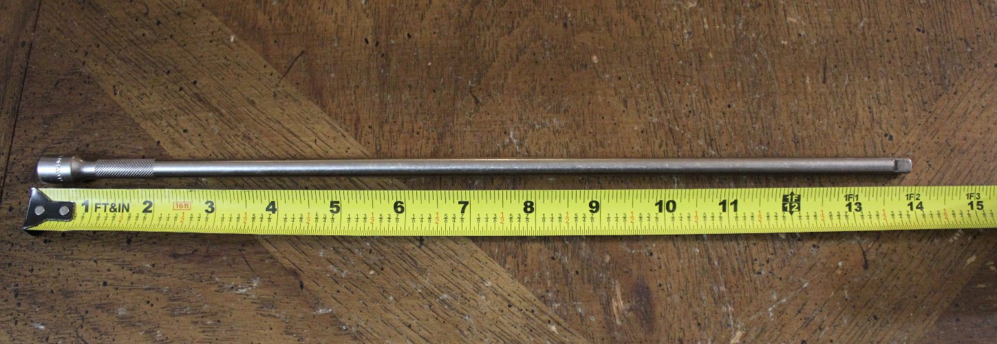 Snap On Tools 1/4″ Drive 14″ Long Knurled Chrome Extension TMXK140