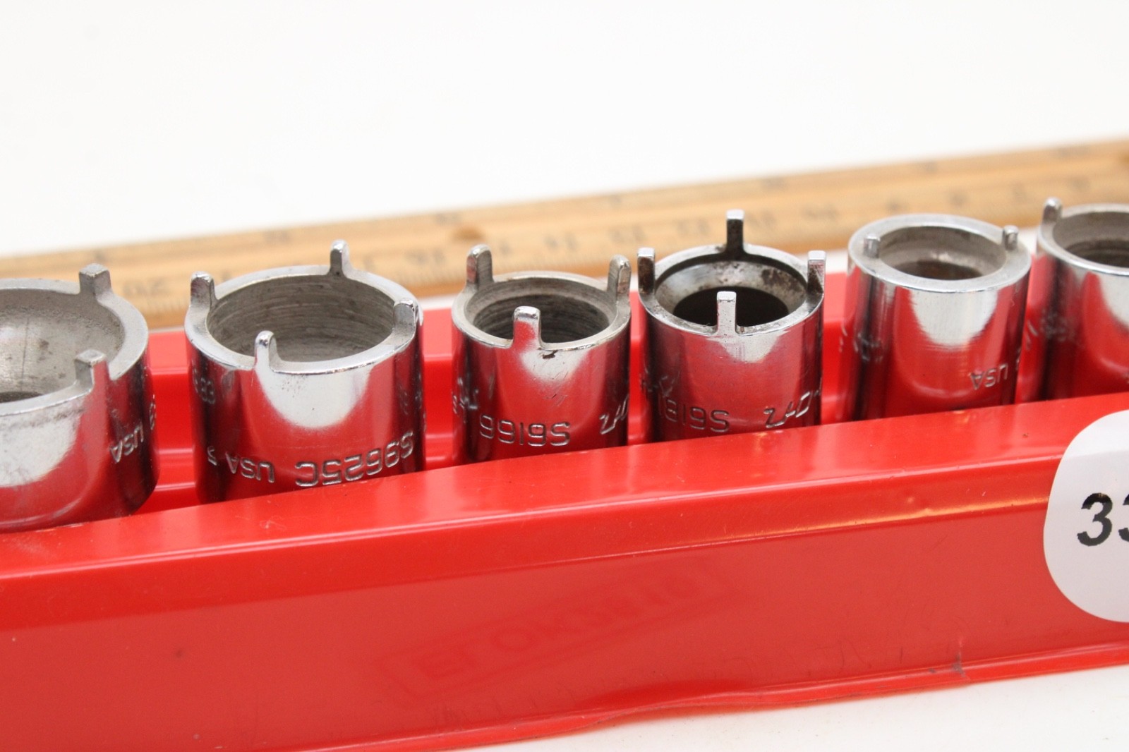 Snap on RARE 2006ANT 6-Piece Chrome Vehicle Antenna Nut Socket Set USA