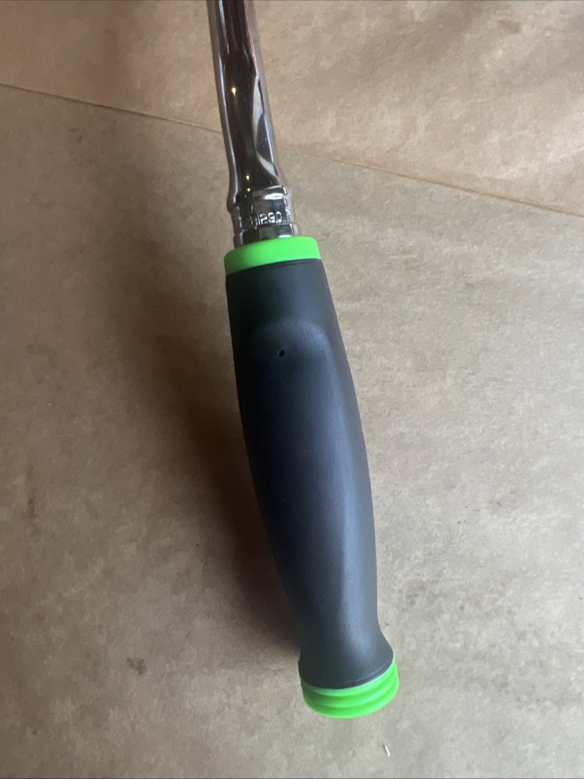 Snap-on 3/8″ Soft Grip Standard Handle Bent Flex-Head Ratchet (Green) FHBF80AG M
