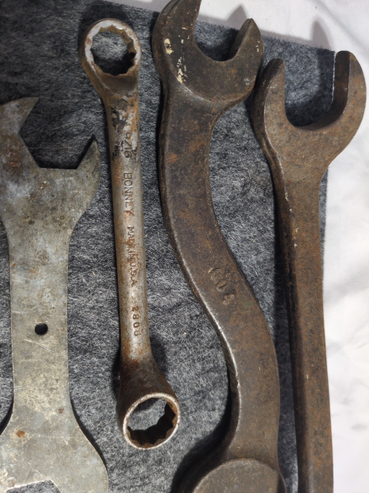 12 Wrenches, Various Sizes ( Indicated On Pictures). 4lb 9 Oz Weight.