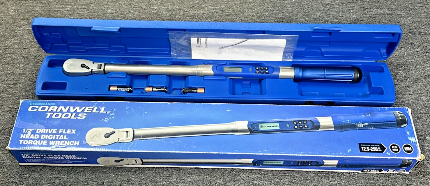 Cornwell 1/2″ Drive Flex Head Digital Torque Wrench CTG5000ANGX