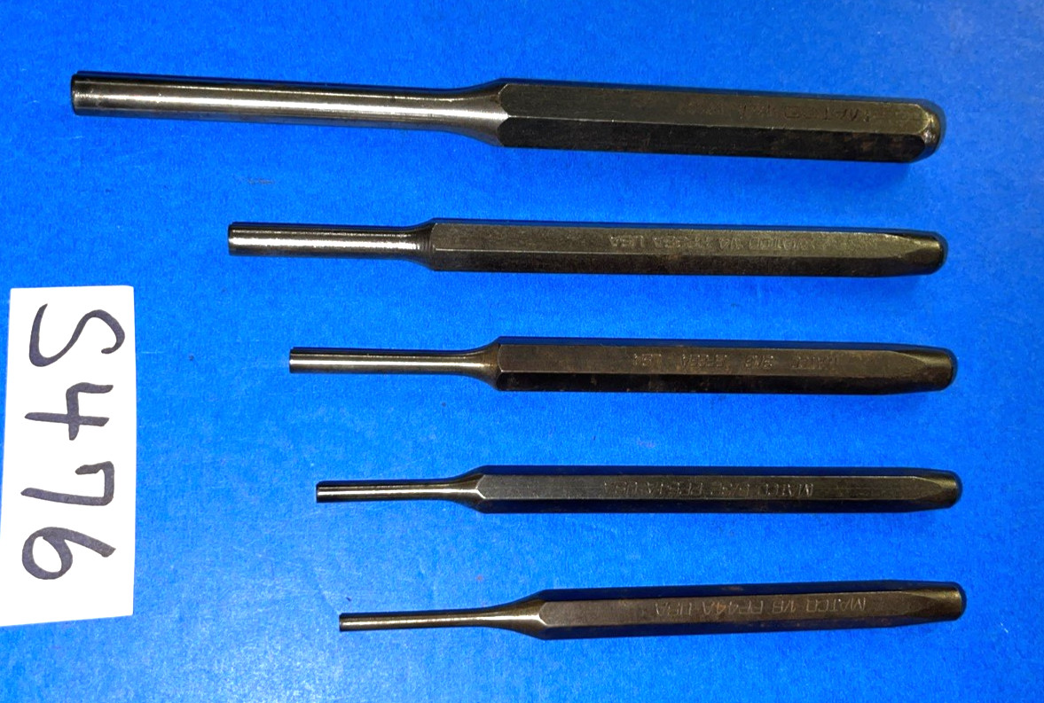 MATCO TOOLS 5 PIECE PUNCHES 1/8 – 5/16 SHIPPING INCLUDED IN THE US