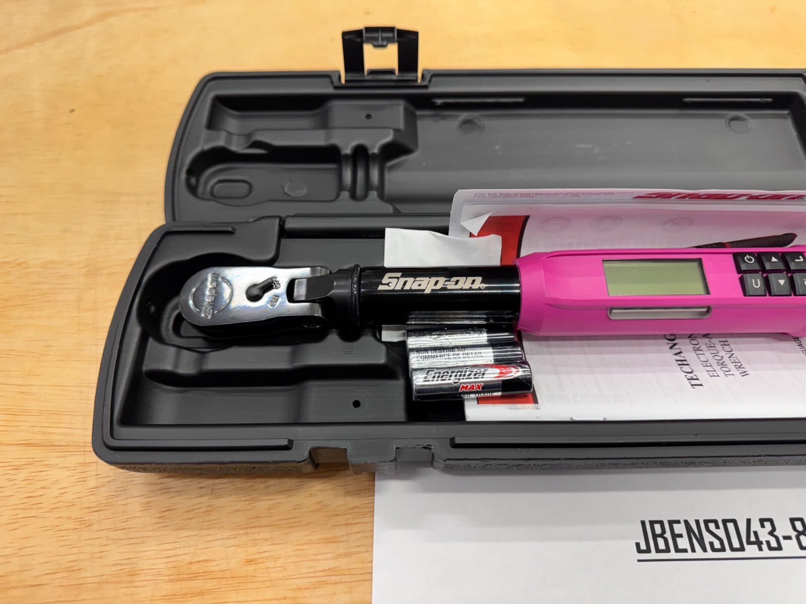 Snap-on Tools NEW PINK 3/8″ Drive 5-125ft lb Digital Torque Wrench ATECH2F125VEP