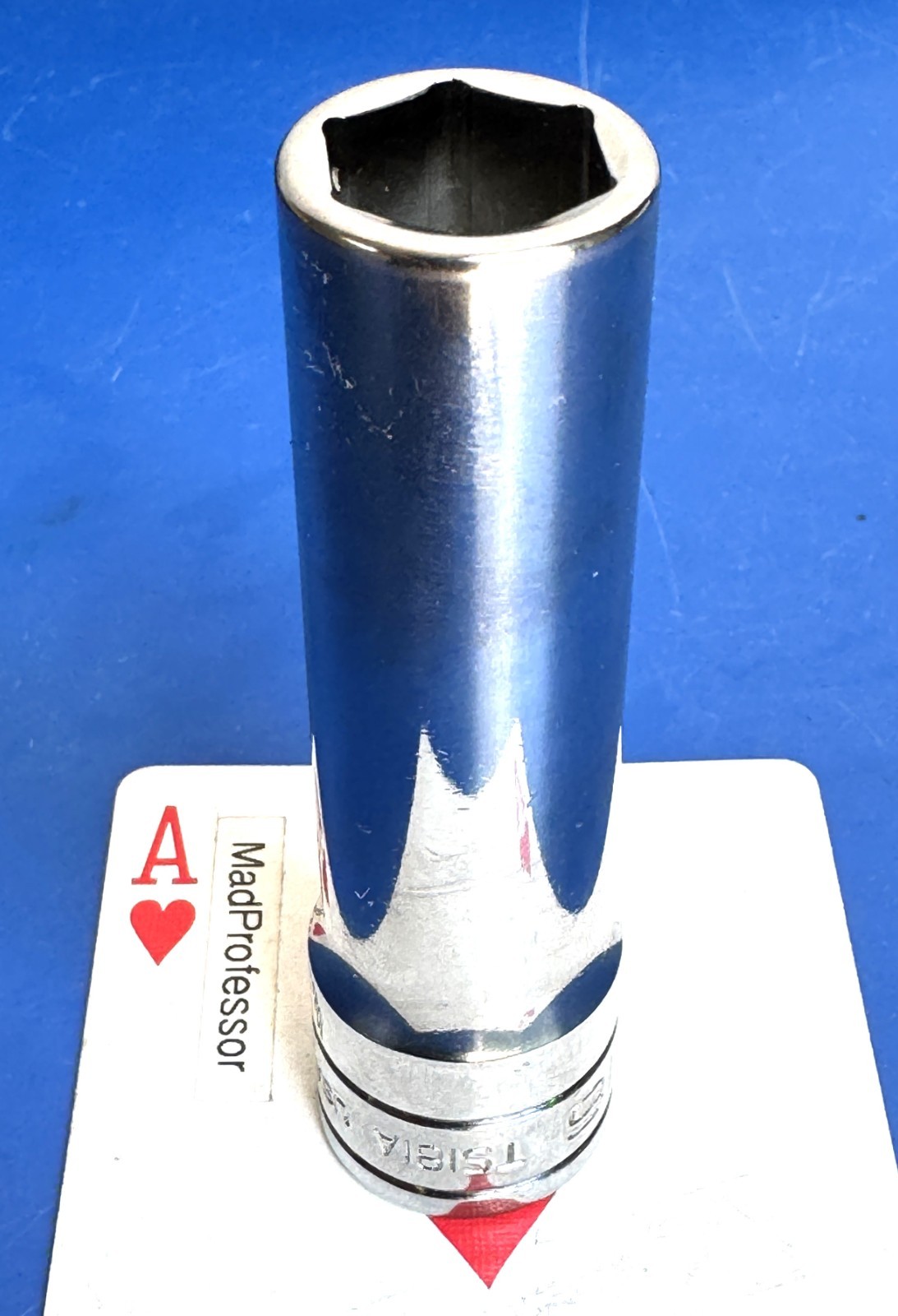 Snap-on tools 1/2″ drive SAE 9/16″ Deep Chrome 6-point Socket wrench TS181A NEW