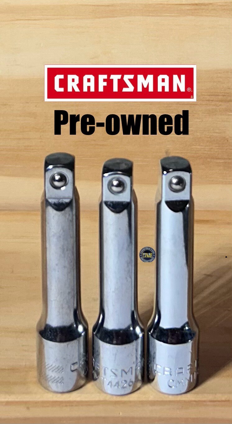 MY LOSS YOU GAIN-3 Craftsman 3/8″ Drive Preowned 3″ Extension Bar Set