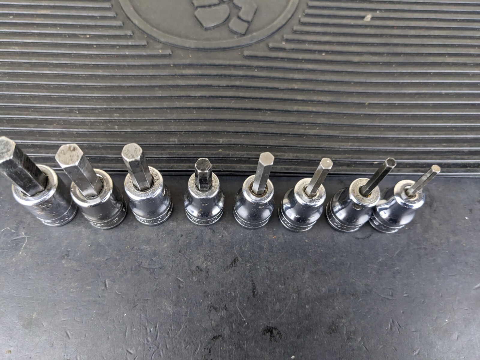 #az201 Snap On 3/8″ Drive Standard Hex Bit Socket Driver Set 208EFAY 1/8 to 3/8″